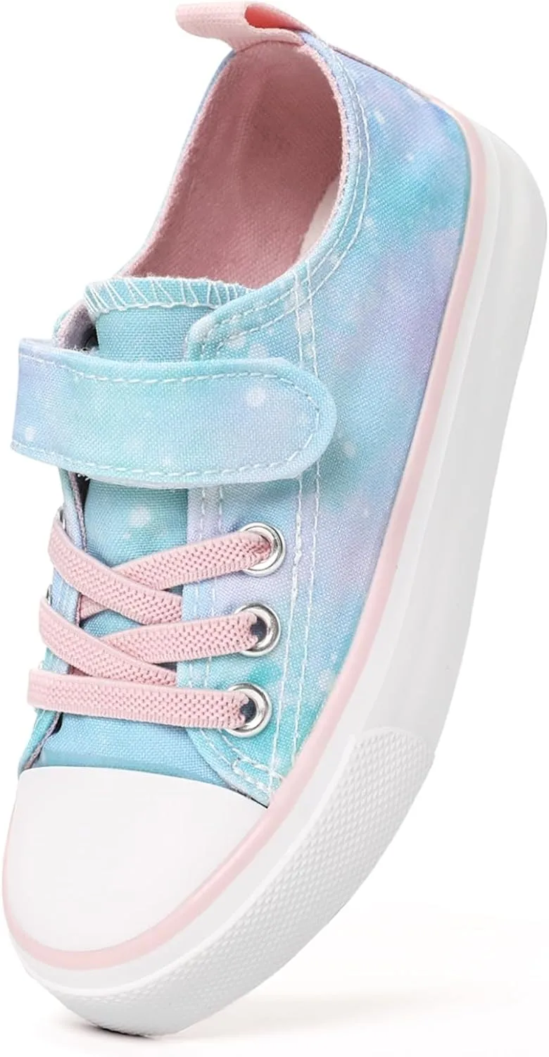 PATPAT Toddler Kid Canvas Sneaker Boys and Girls Dazzling Colors Sneakers Toddler Little Kid Big Kid Sneakers Shoes