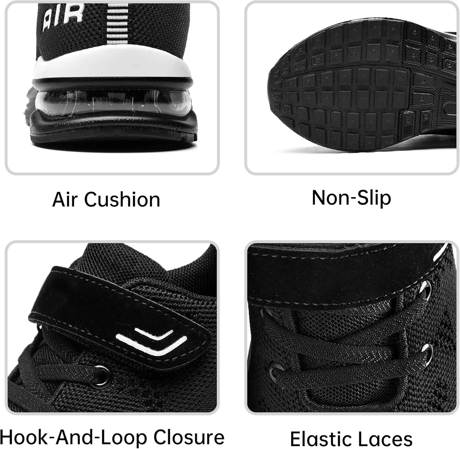 PERSOUL Air Shoes for Boys Girls Kids Children Tennis Sports Athletic Gym Running Sneakers