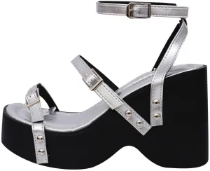 Platform Sandals Women Fashion Open Toe Hollow Out Inlaid Buckle Ankle Strap Adjustable Wedge High Heels Outdoor Summer Shoes Hiking Workout Y2K