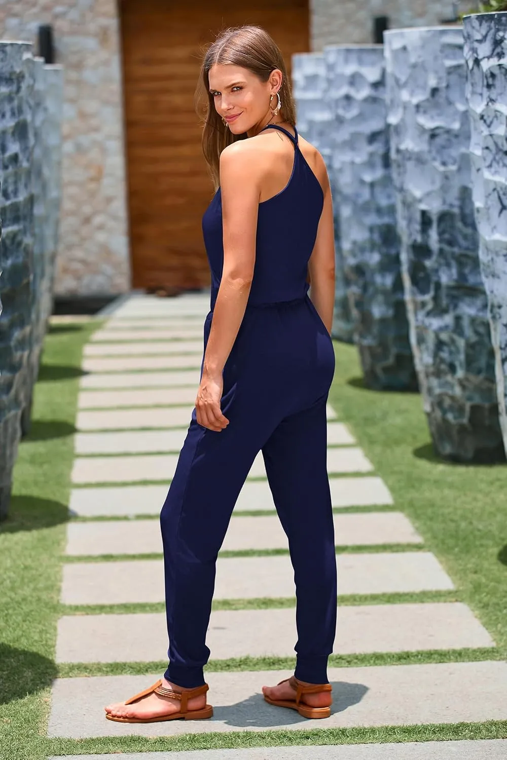 PRETTYGARDEN Womens Summer Casual One Piece Jumpsuits Spaghetti Strap Pants Romper 2025 Spring Vacation Resort Outfits
