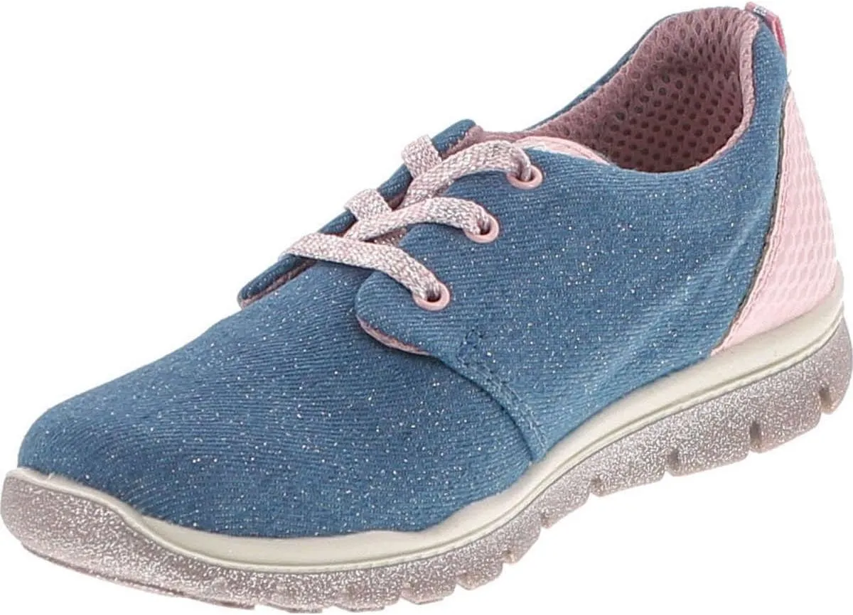 Primigi Girls 7585 Denim Lace Up Fashion Sneakers