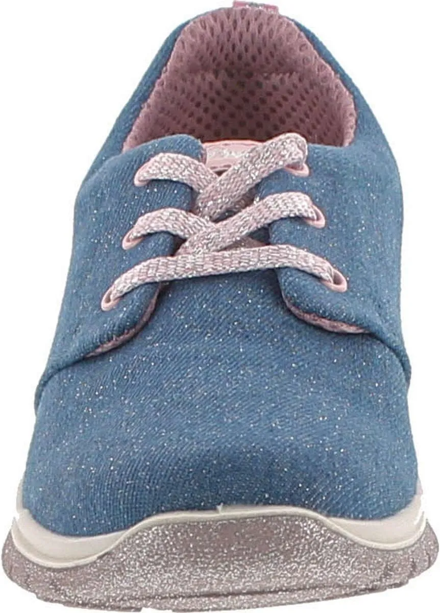 Primigi Girls 7585 Denim Lace Up Fashion Sneakers