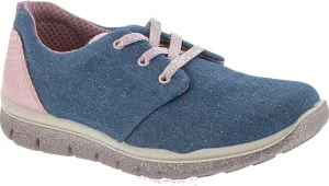 Primigi Girls 7585 Denim Lace Up Fashion Sneakers