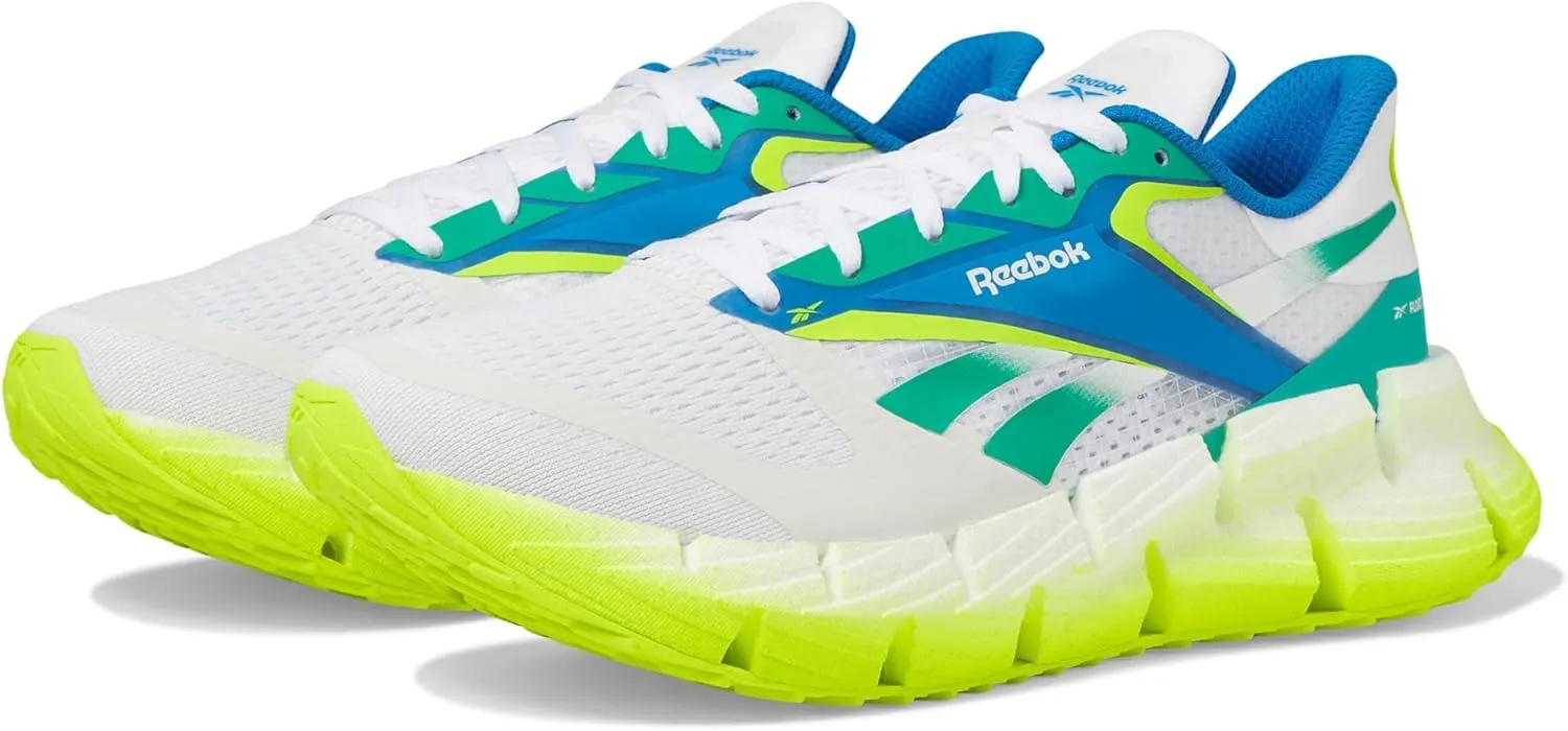Reebok Women's Floatzig 2 Sneaker, White/Unleashed Green/Digital Lime, 8.5
