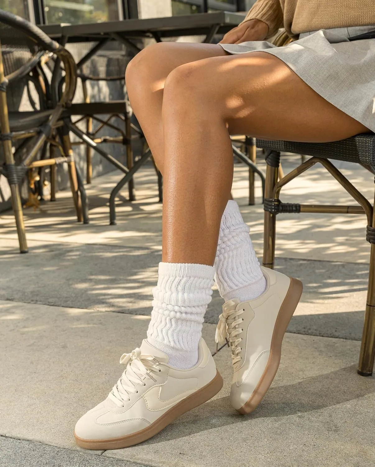 RF ROOM OF FASHION Women's Casual Low Top Trendy Fashion Sneakers Flats