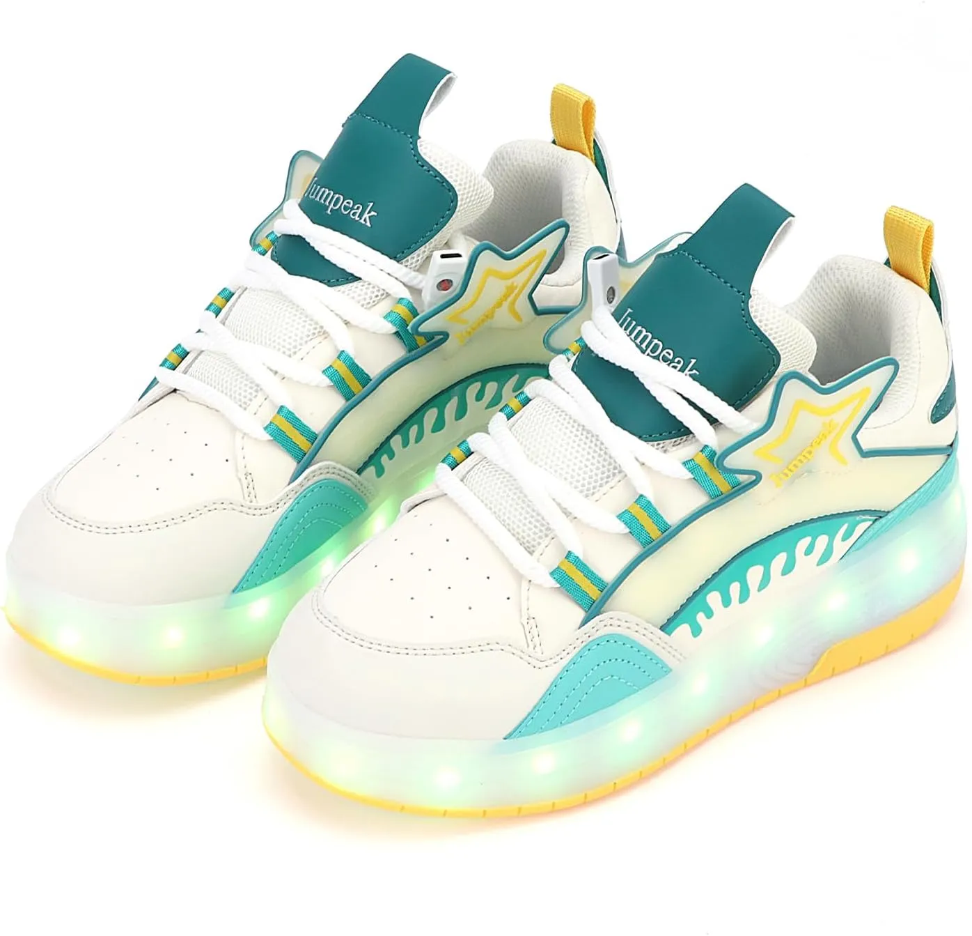 Roller Shoes with 16 LED Combinations for Girls Boys Roller Sneakers with 2-Wheels USB Rechargeable for Christmas Birthday Children Party Show Gift