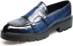 Santimon Mens Loafers Casual Dress Slip On for Men Patent Leather Smoking Plaid Penny Loafes Tuexdo Wedding Mocasines Formal Business Prom Shoes