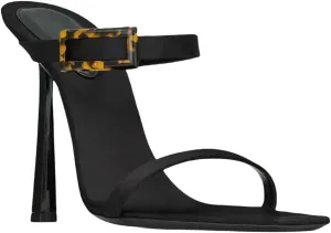 Square Toe Heeled Sandals for Women Stilettos Dressy Two Strap Open Toe High Heels for Wedding Party Daily Wear