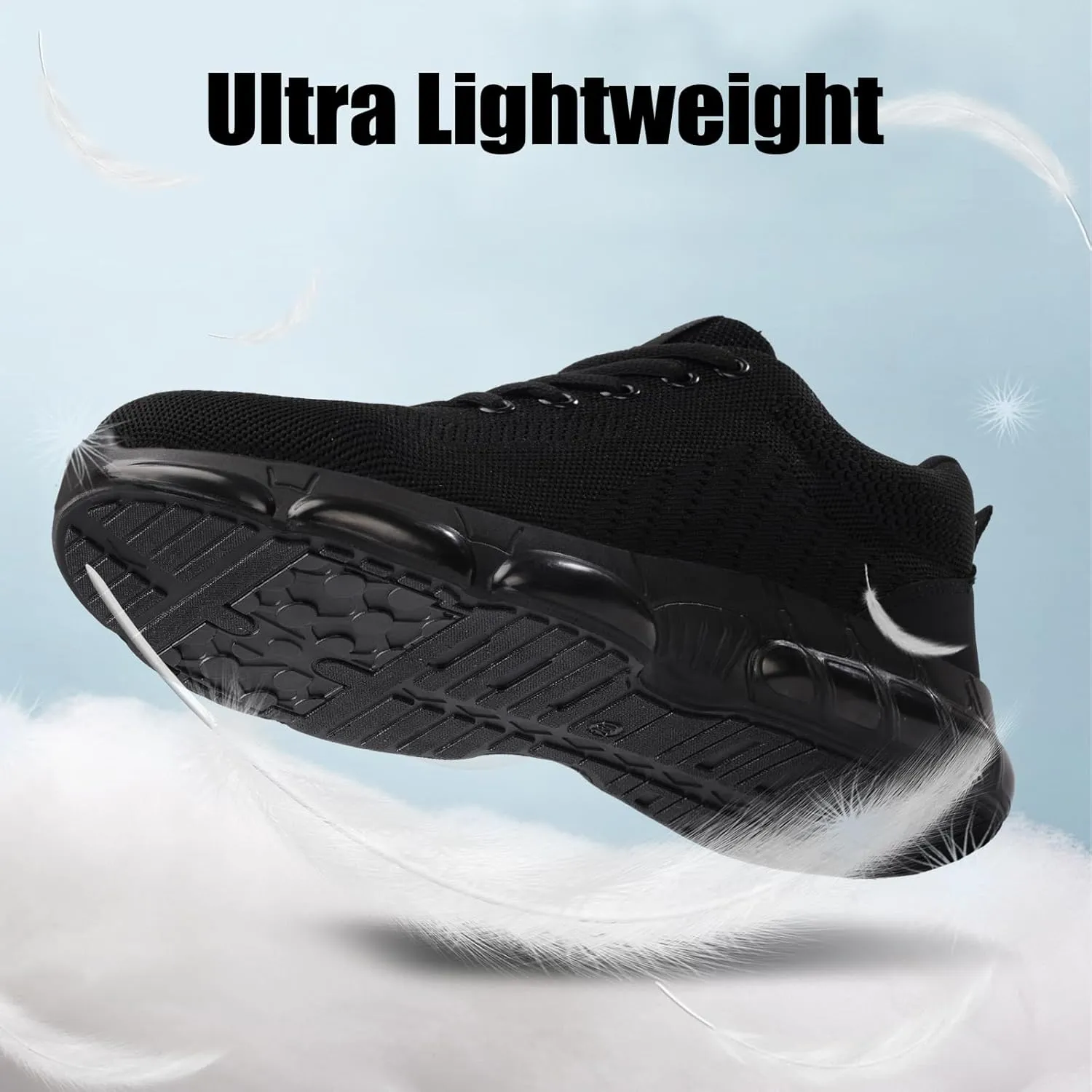 Steel Toe Shoes for Men Women Lightweight Work Shoes Indestructible Safety Sneakers Comfortable Steel Toe Sneakers Mens Work Tennis Shoe for Industrial Construction