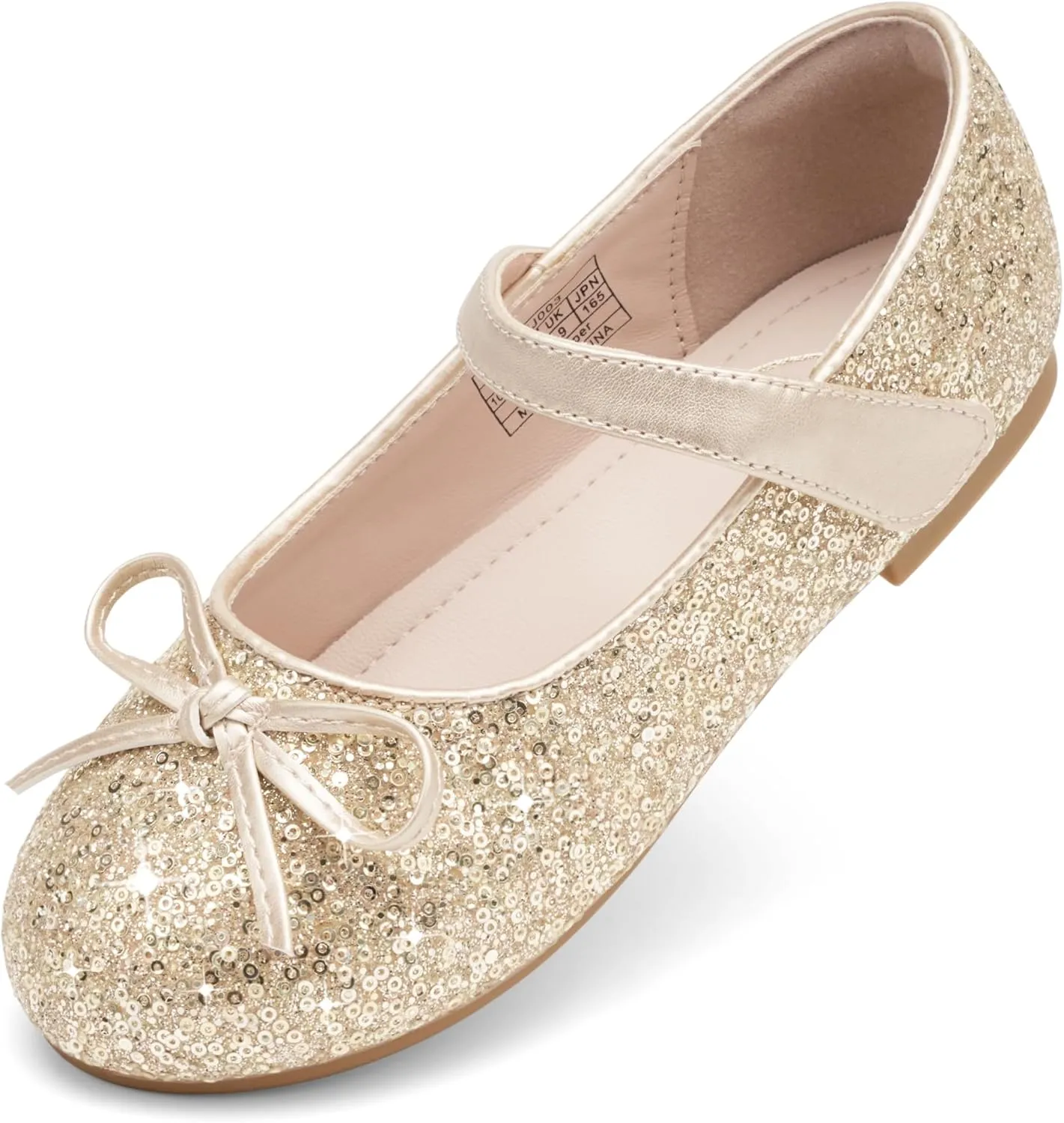 Stelle Girls Mary Jane School Flats Flower Wedding Uniform Party Shoes（Toddler/Little Kids/Big Kids）