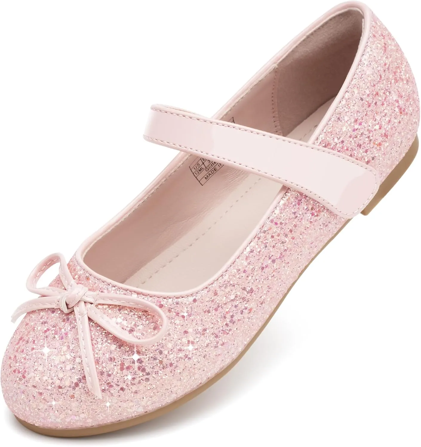 Stelle Girls Mary Jane School Flats Flower Wedding Uniform Party Shoes（Toddler/Little Kids/Big Kids）