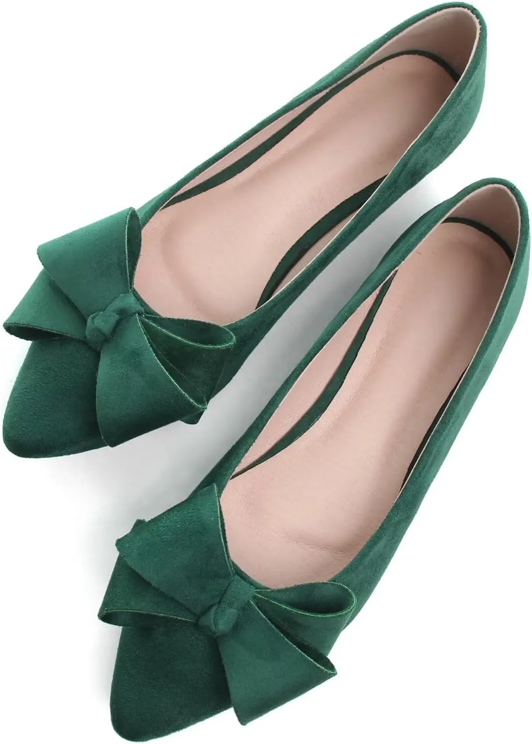 TN TANGNEST Women Classical Bowknot Flats Comfort Slip-on Pointed Toe Dress Shoes Walking Flats