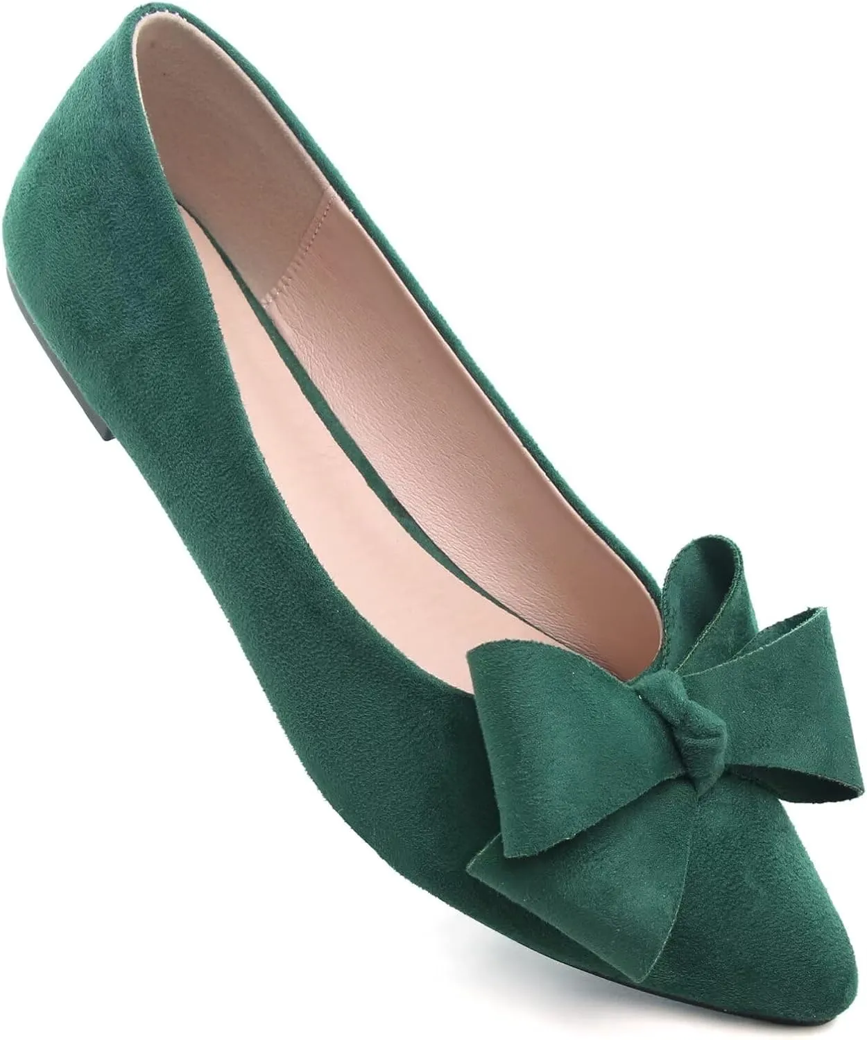 TN TANGNEST Women Classical Bowknot Flats Comfort Slip-on Pointed Toe Dress Shoes Walking Flats