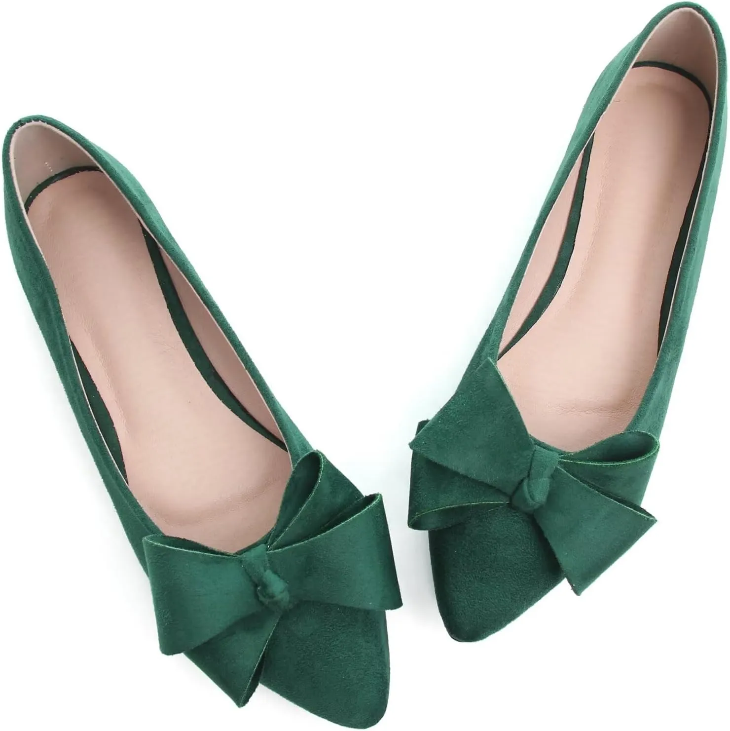 TN TANGNEST Women Classical Bowknot Flats Comfort Slip-on Pointed Toe Dress Shoes Walking Flats