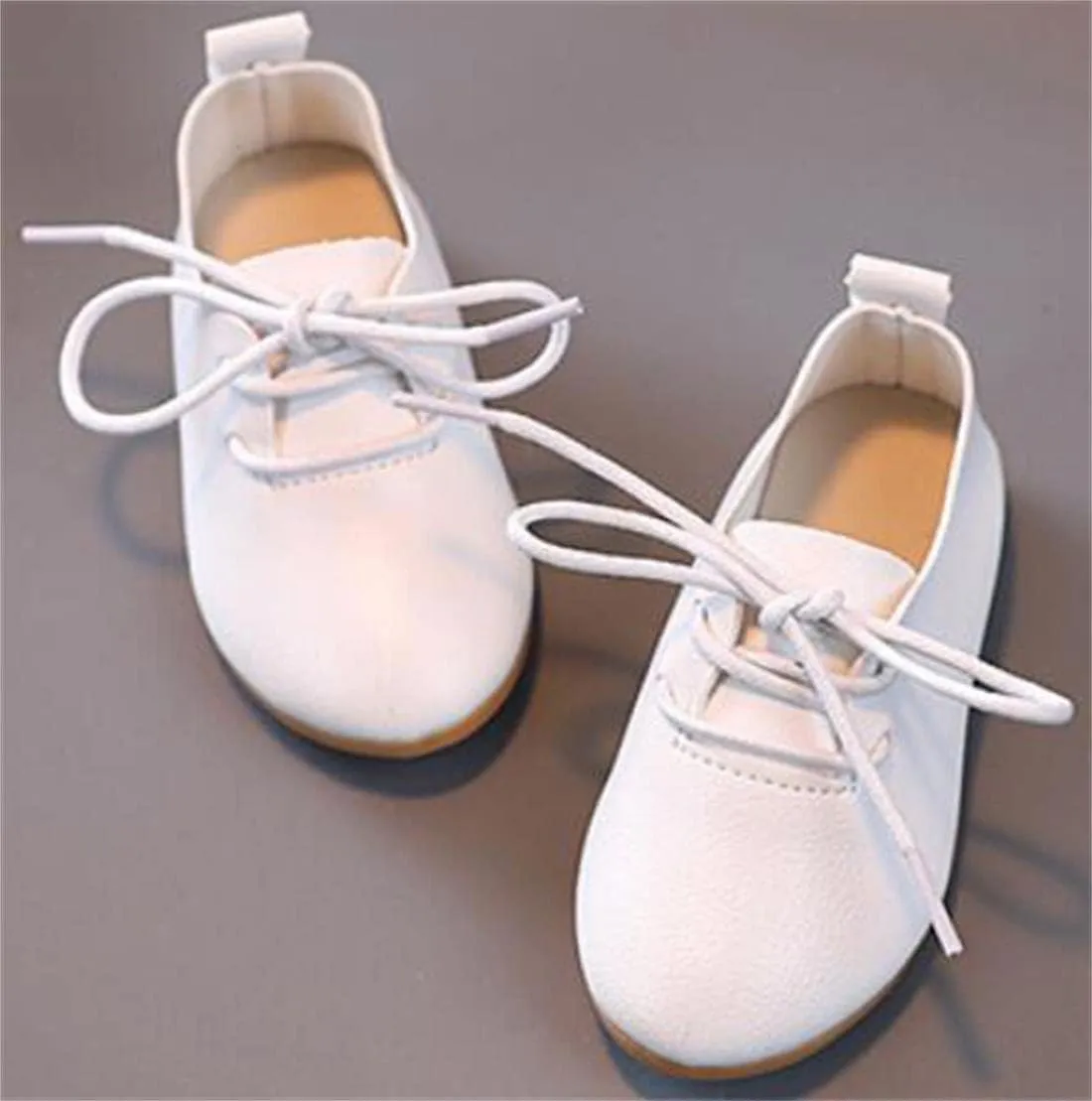 Toddler Little Girl's Boy's British Style Lace Up Saddle Shoes Casual Oxfords Flats