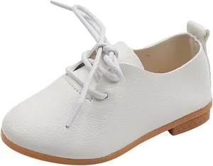 Toddler Little Girl's Boy's British Style Lace Up Saddle Shoes Casual Oxfords Flats