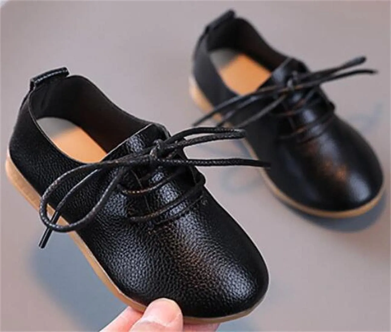 Toddler Little Girl's Boy's British Style Lace Up Saddle Shoes Casual Oxfords Flats
