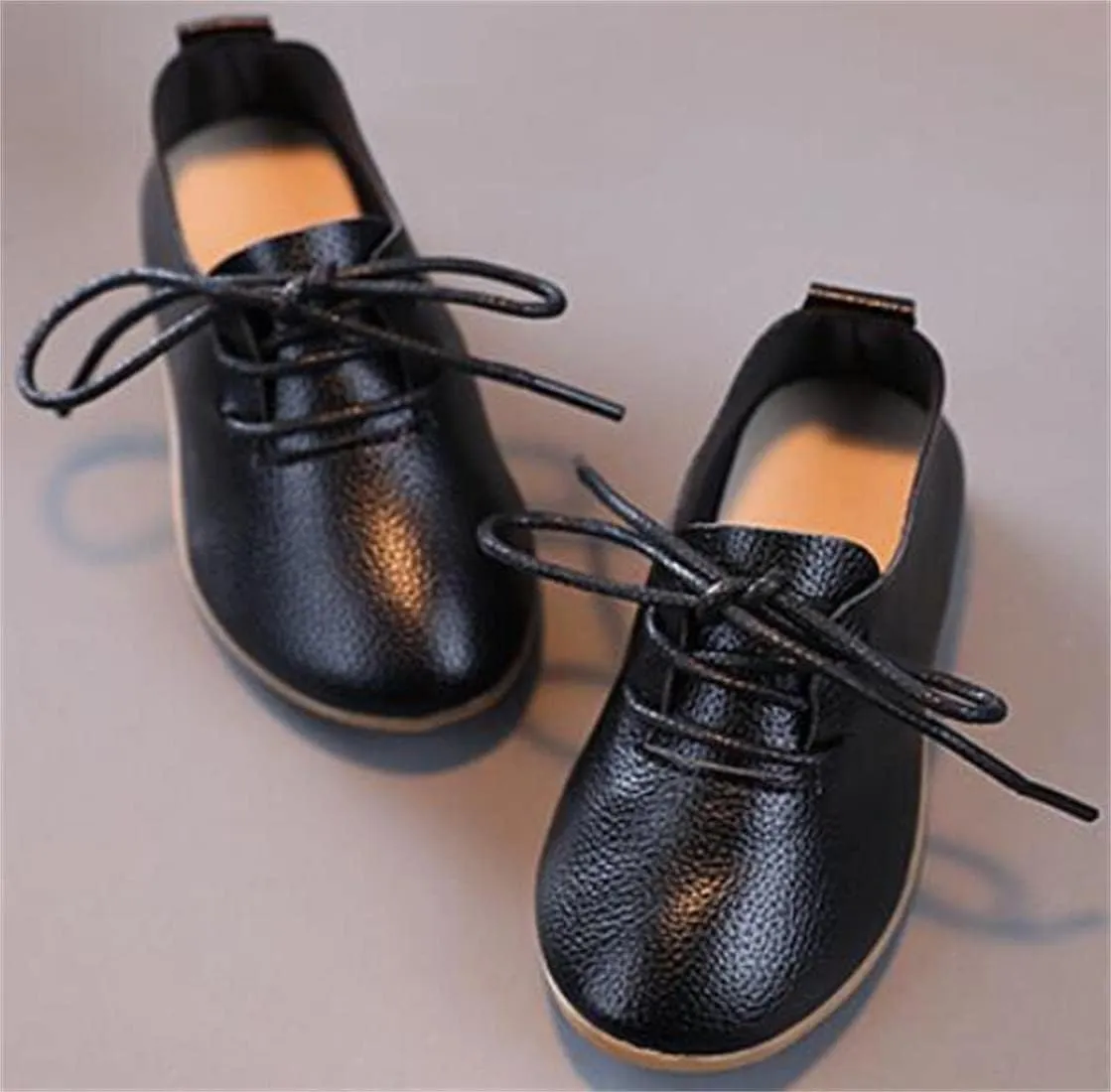 Toddler Little Girl's Boy's British Style Lace Up Saddle Shoes Casual Oxfords Flats