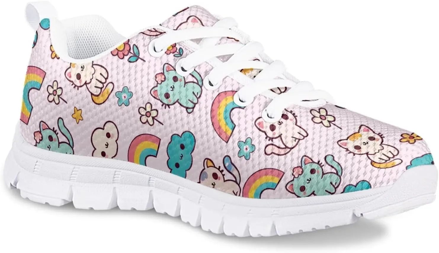 Trendy Girls Running Shoes Cute Sneakers for Kids School Athletic Shoes