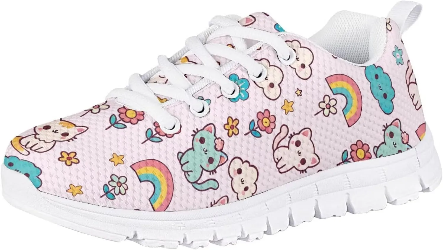 Trendy Girls Running Shoes Cute Sneakers for Kids School Athletic Shoes