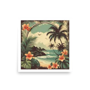 Tropical Landscape Photo Paper Poster