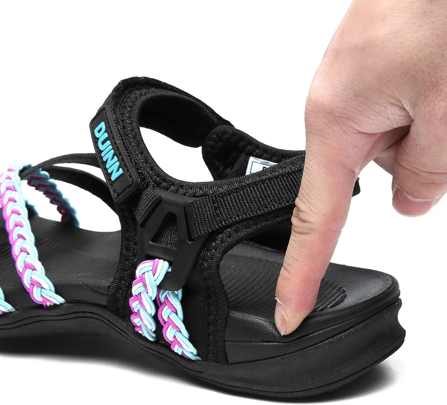 UBFEN Womens Hiking Sandals Sport Sandals Straps with Adjustable Hooks Arch Support Beach Vacation Casual Camping