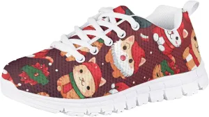 Uourmeti School Sneakers for Girls Boys Kids Running Tennis Shoes Lace Up