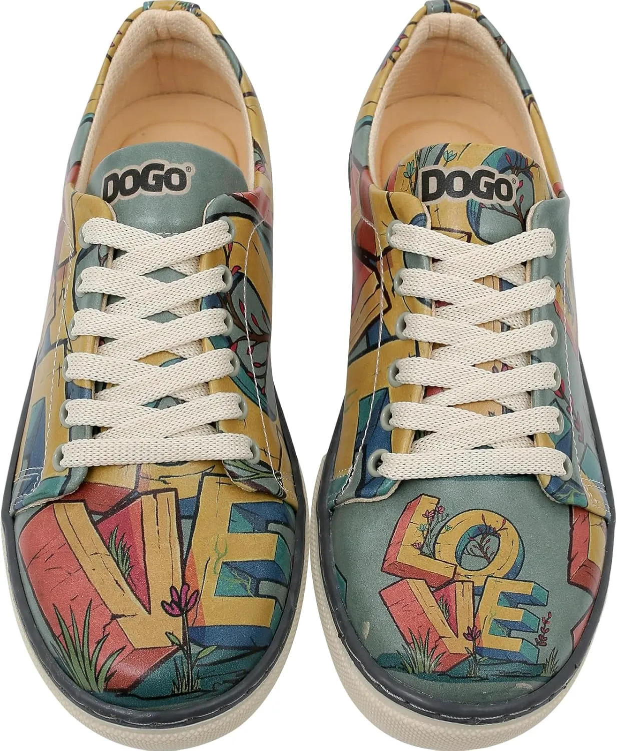 Vegan Leather Sneakers for Women - Handmade and Unique Design Fashion Sneakers for Women