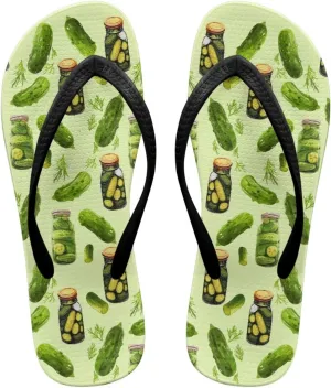 Walking Flip Flops Flat Sandal Yoga Mat Summer Beach Shoe Thong Slippers for Women with Arch Support