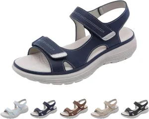 Walking Sandals Women Comfort Orthopedic Hiking Sandals Arch Support Sport Outdoor Thick Cushion Adjustable Strap Sandals