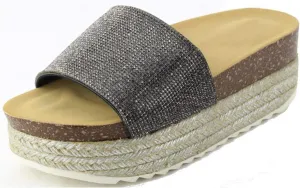 Women Platform Sandal Casual Beach Espadrille Slip On Summer Slides GG11