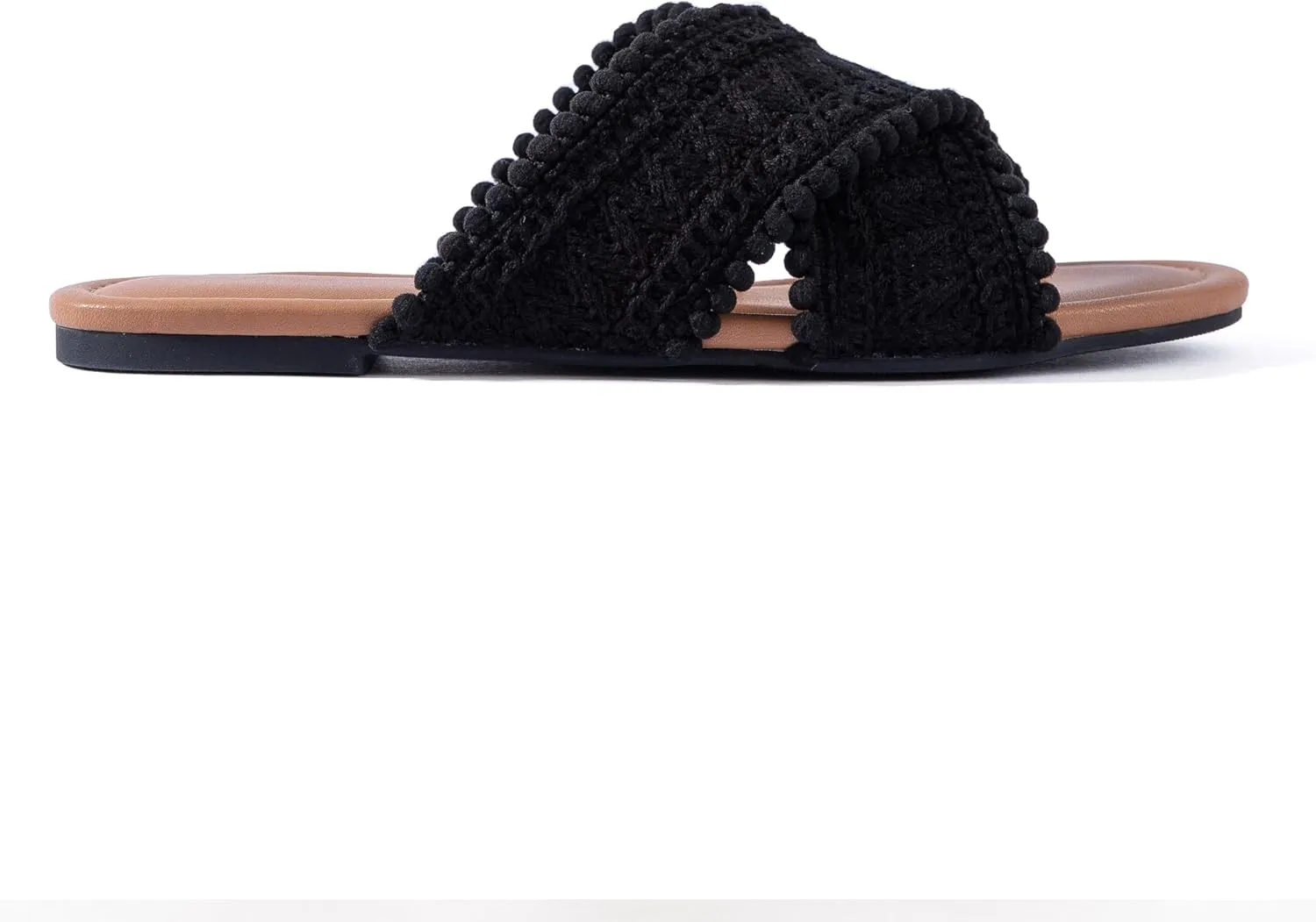 Women Slides Sandals Braided Summer Bohemian Dressy Vacation Beach Comfy Slip On Flat