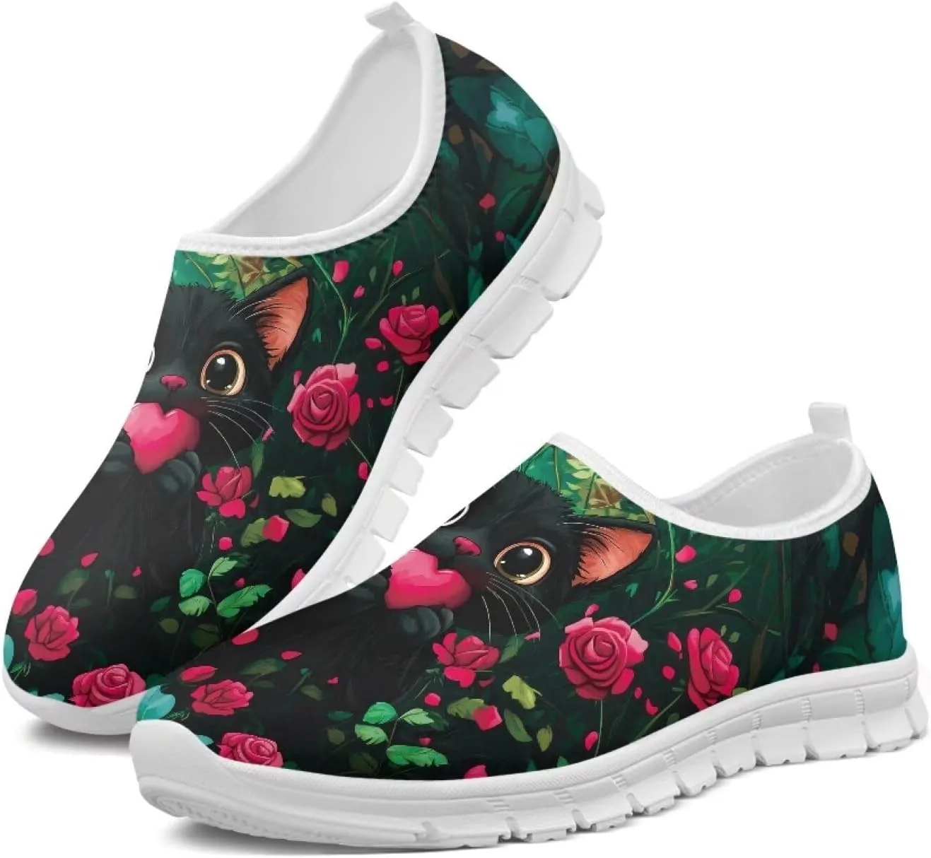 Women Slip On Sneakers Trendy Casual Shoes Womens Non Slip Walking Shoes