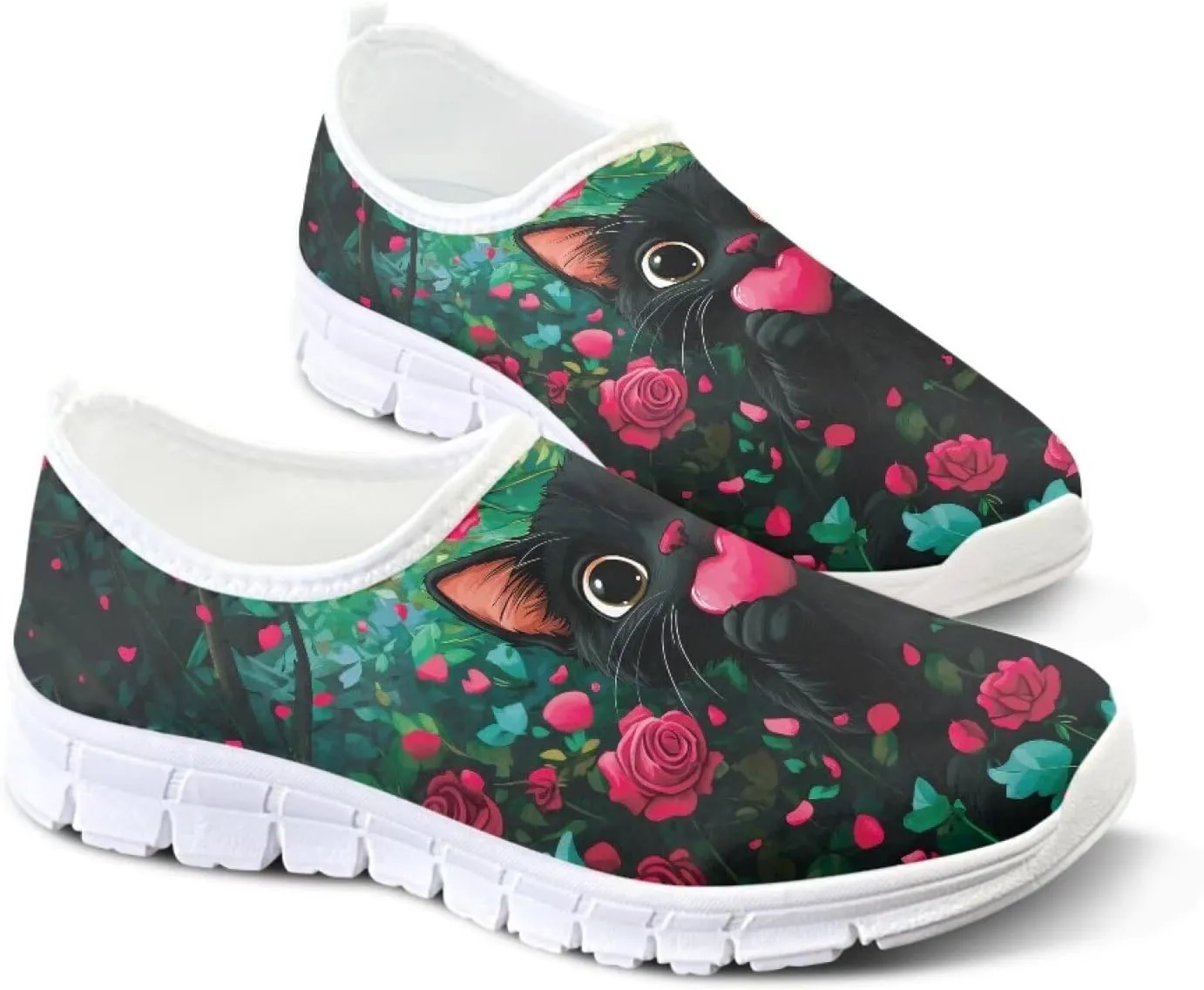 Women Slip On Sneakers Trendy Casual Shoes Womens Non Slip Walking Shoes