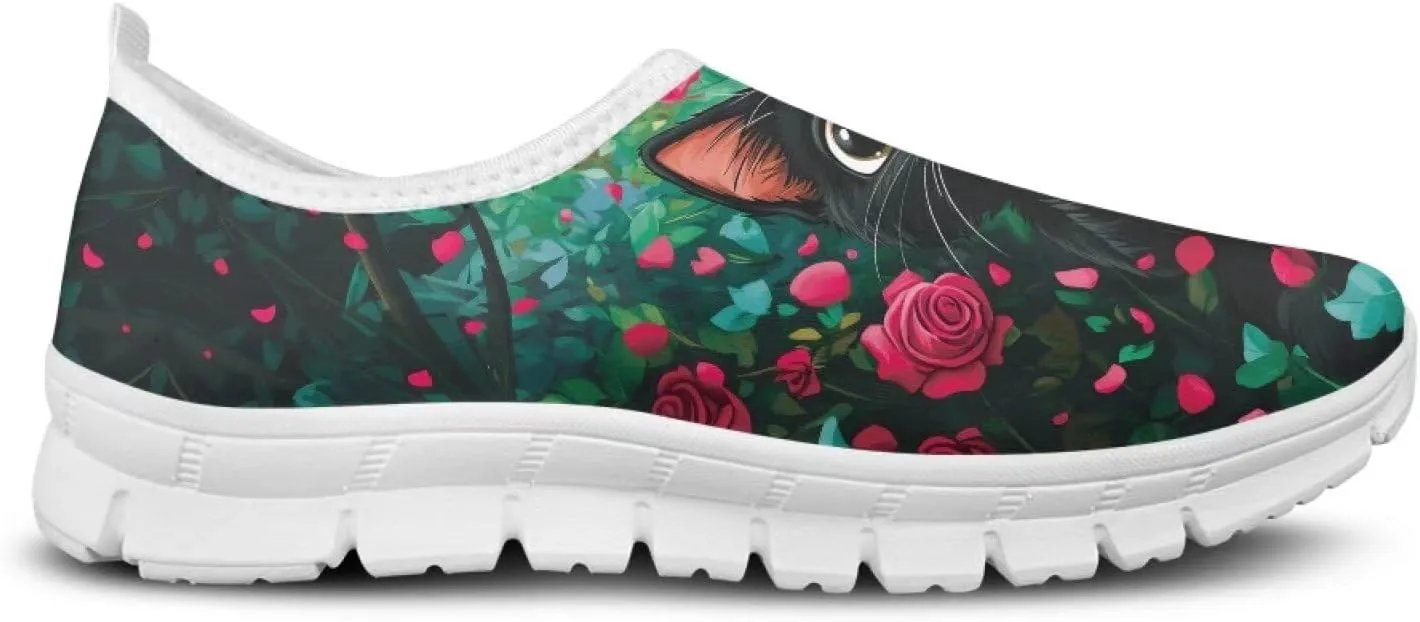 Women Slip On Sneakers Trendy Casual Shoes Womens Non Slip Walking Shoes