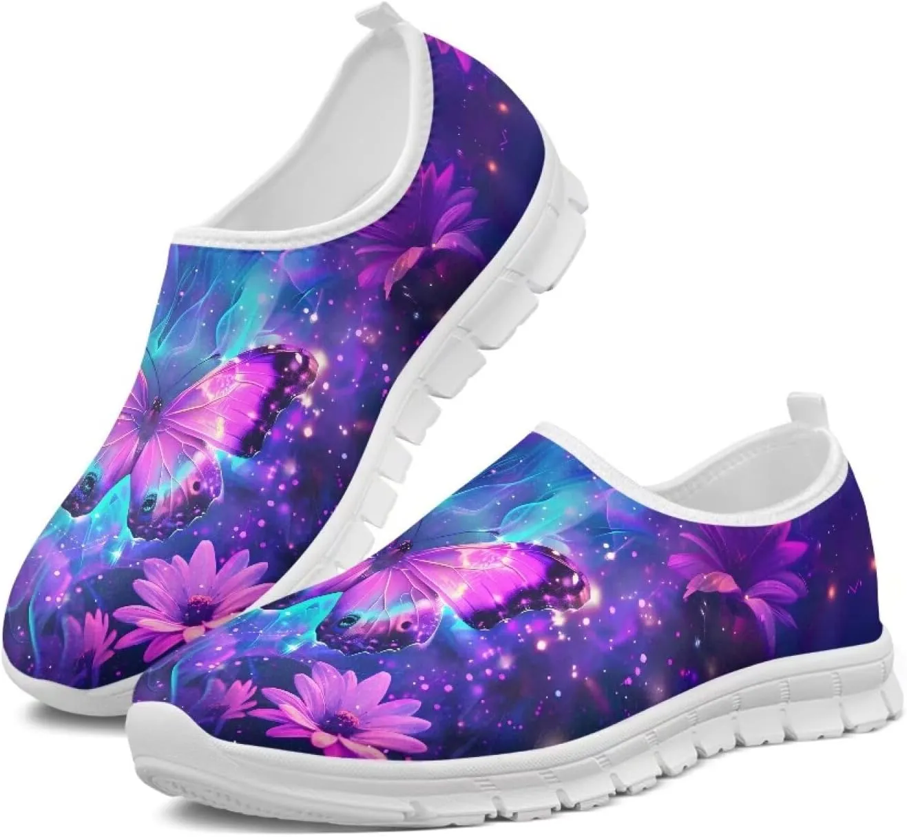 Women Slip On Sneakers Trendy Casual Shoes Womens Non Slip Walking Shoes