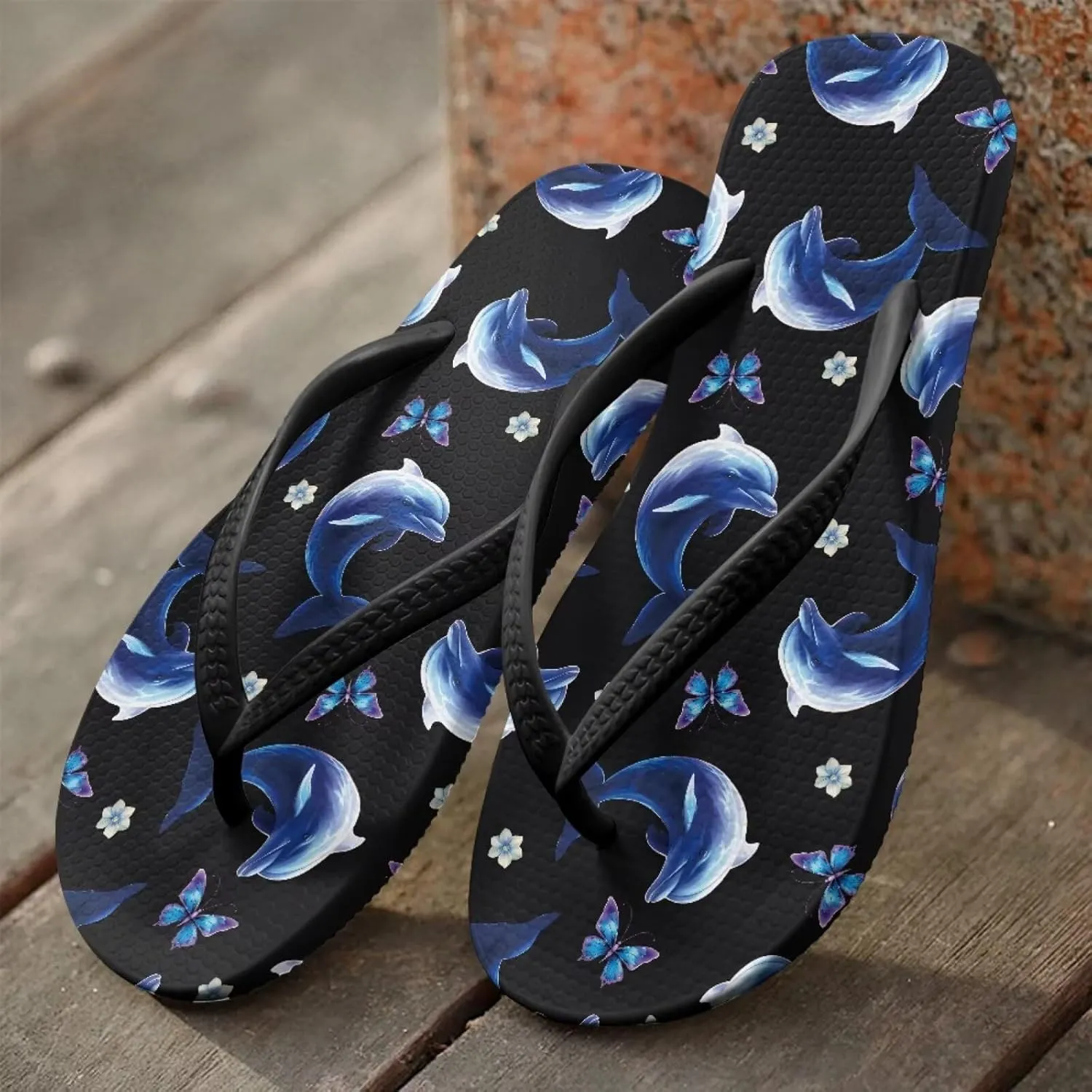Women's Beach Pool Flip Flops Waterproof Walking Thong Sandals Slippers Summer Outdoor Indoor Shoes