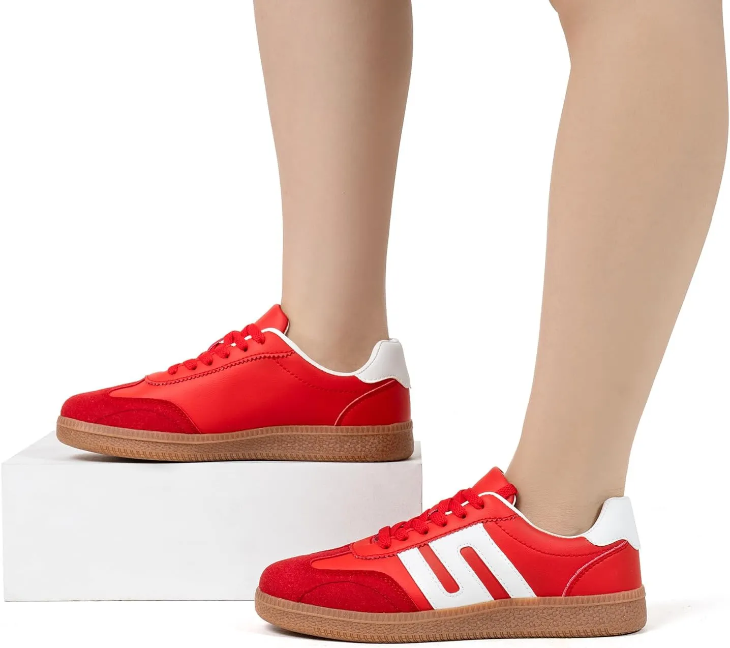 Womens Classic Fasion Tennis Sneakers Comfortable Causual Walking Shoes Women's Trendy Skate Shoes