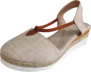 Women's Closed Toe Colorblock Sandals High Elastic Summer Platform Shoes Braided Spring Trendy Vacation Sandal