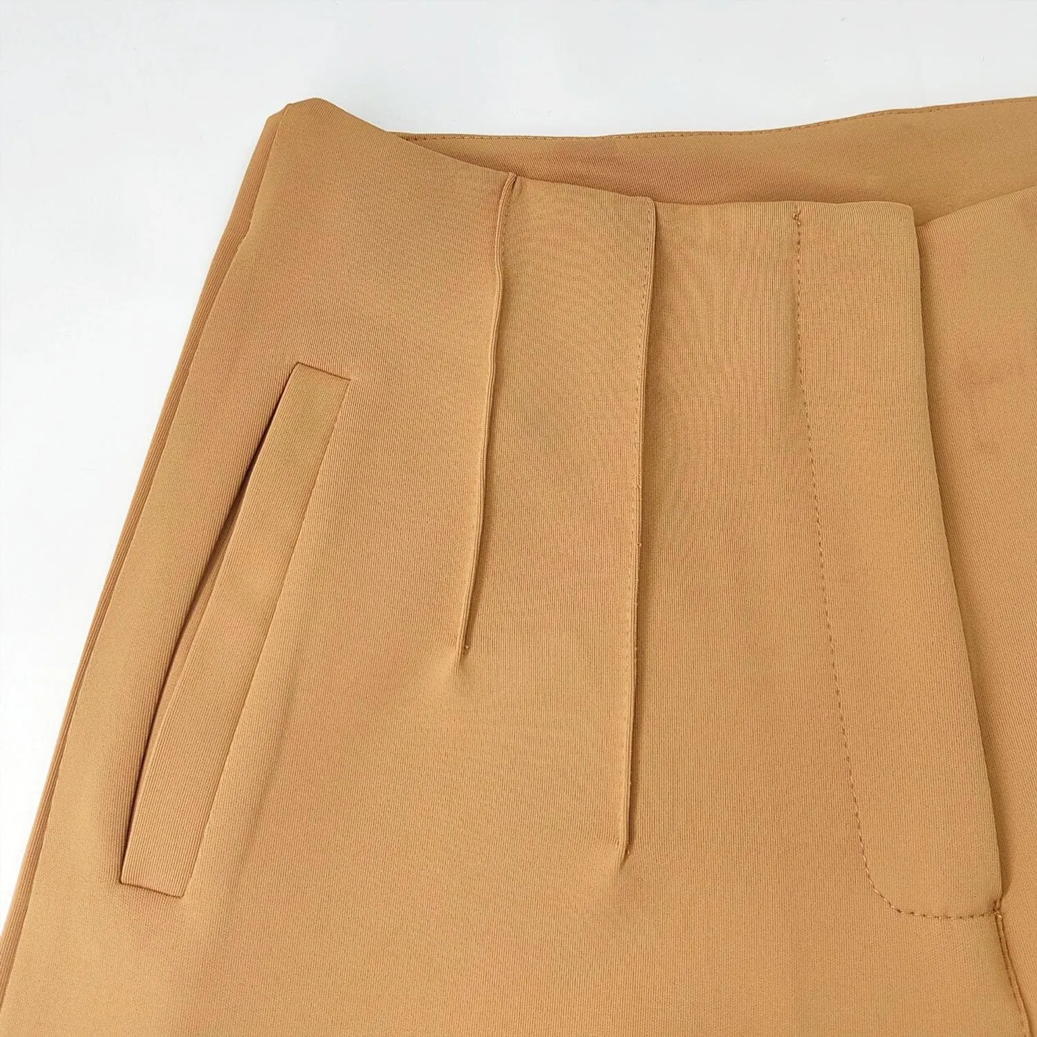 Womens High Waisted Pants Trendy Pleated Straight Leg Dress Pant Business Work Casual Trousers