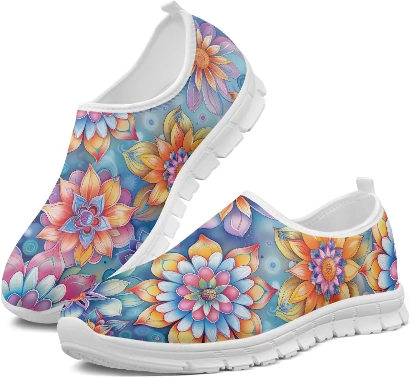 Womens Slip On Sneakers Trendy Casual Shoes for Women Non Slip Work Shoes