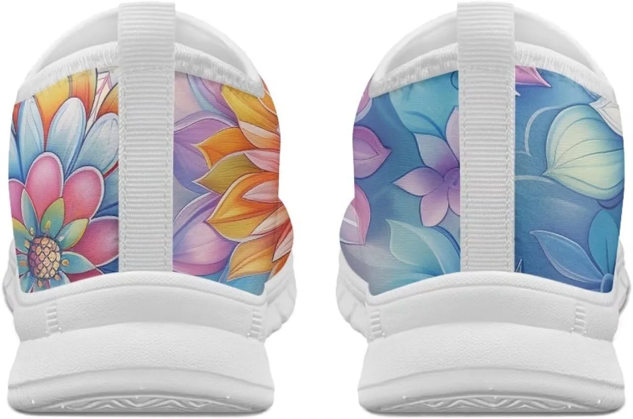 Womens Slip On Sneakers Trendy Casual Shoes for Women Non Slip Work Shoes