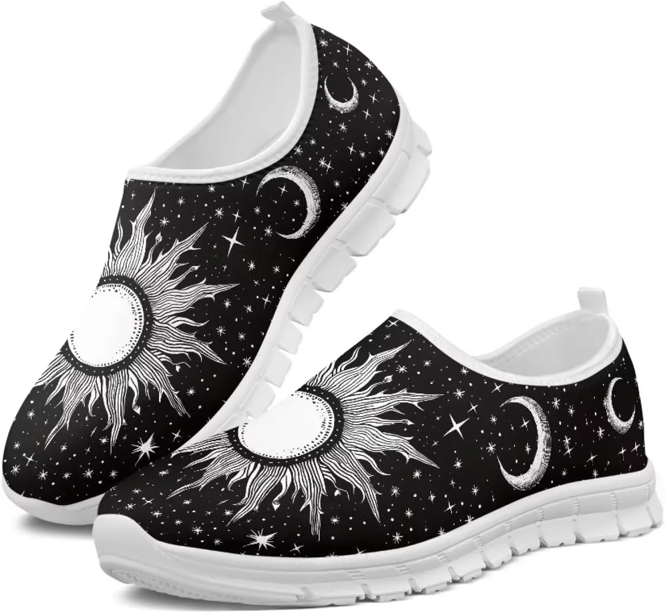 Women's Sneakers Casual Low Top Walking Sneaker Flat Breathable Slip On Soft Holiday Outdoor Shoes for Women