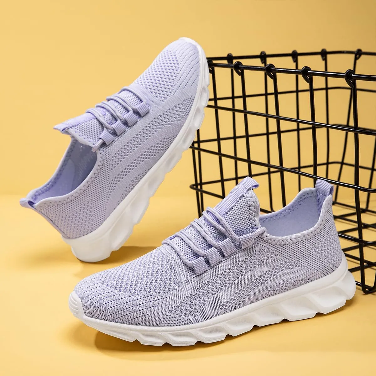 Womens Walking Shoes Slip On Tennis Running Fashion Sneakers for Sport Workout Gym Athletic Outdoor Jogging Exercise Lightweight Breathbale Shoe