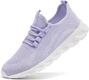 Womens Walking Shoes Slip On Tennis Running Fashion Sneakers for Sport Workout Gym Athletic Outdoor Jogging Exercise Lightweight Breathbale Shoe