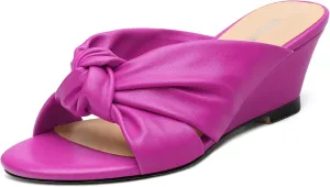 Women's Wedge Heel Sandals,Round Open Toe Slope Sandals for women,Casual Party,Dating,Vacation,Summer Must Have Sandals