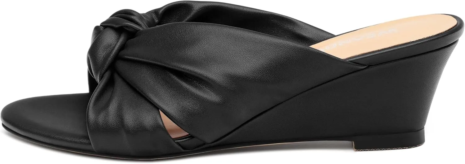Women's Wedge Heel Sandals,Round Open Toe Slope Sandals for women,Casual Party,Dating,Vacation,Summer Must Have Sandals
