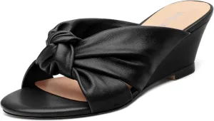 Women's Wedge Heel Sandals,Round Open Toe Slope Sandals for women,Casual Party,Dating,Vacation,Summer Must Have Sandals
