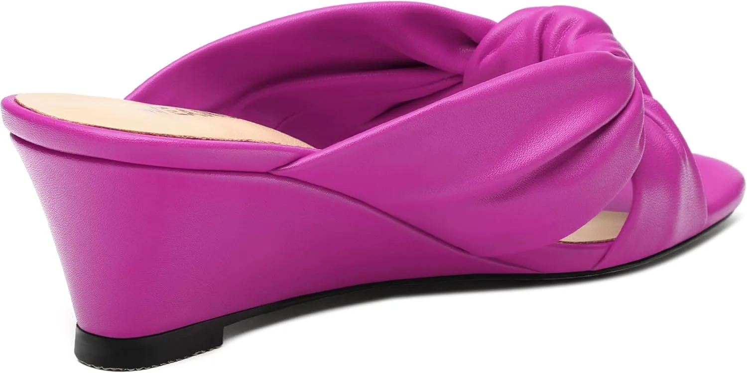 Women's Wedge Heel Sandals,Round Open Toe Slope Sandals for women,Casual Party,Dating,Vacation,Summer Must Have Sandals