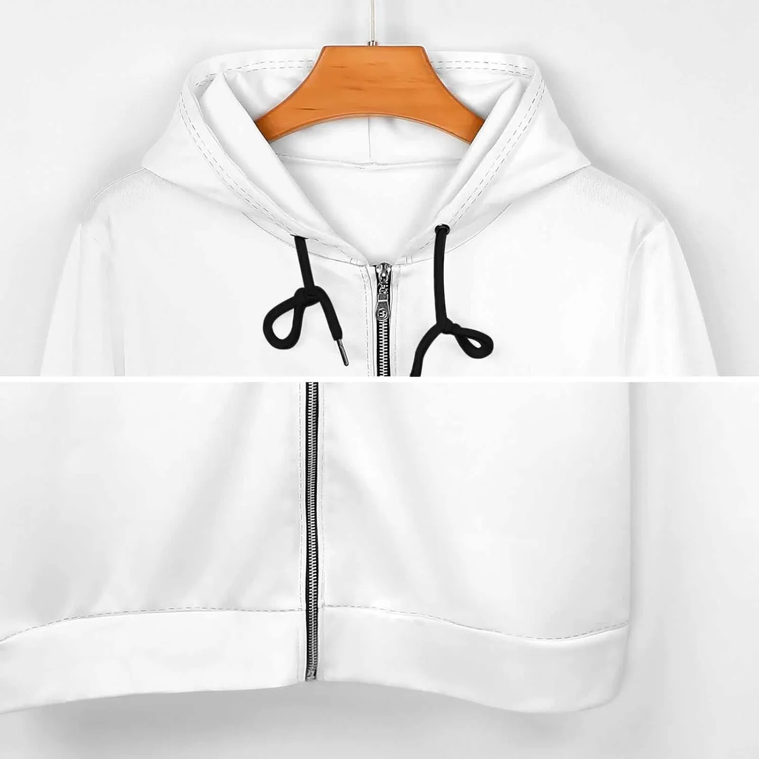 Zip Up Hoodie Womens Long Sleeve Sweatshirts Jackets, Bright Cabbage Cute Eyes Funny Casual Fashion Jackets for Women